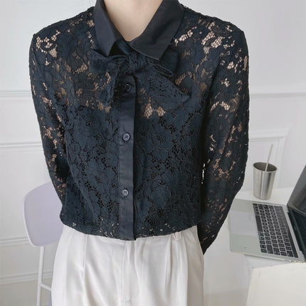 Women's Casual Lapel Long Sleeved Shirt - Wnkrs