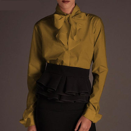 Women's Elegant Bowknot Blouse - Wnkrs