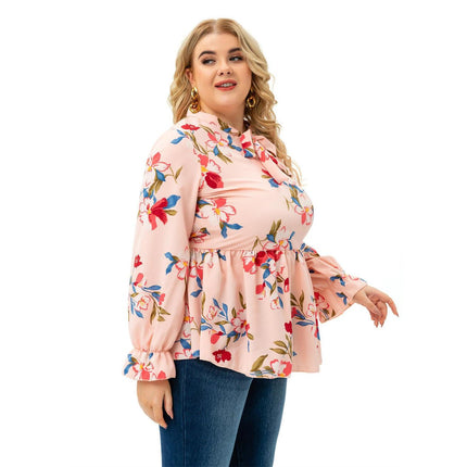Printed Plus Size Blouse for Women - Wnkrs