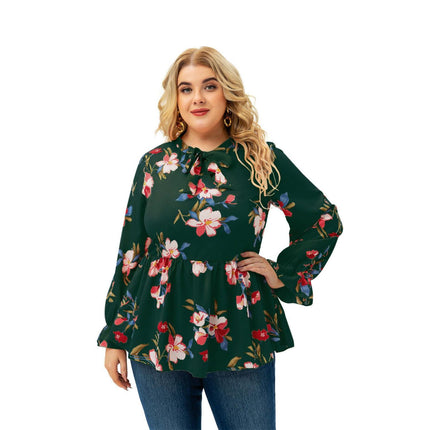 Printed Plus Size Blouse for Women - Wnkrs