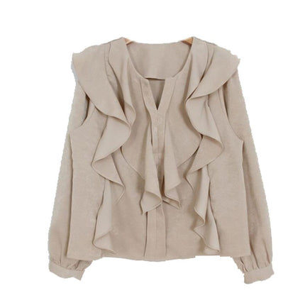 Women's Long Sleeved Basic Office Blouse - Wnkrs