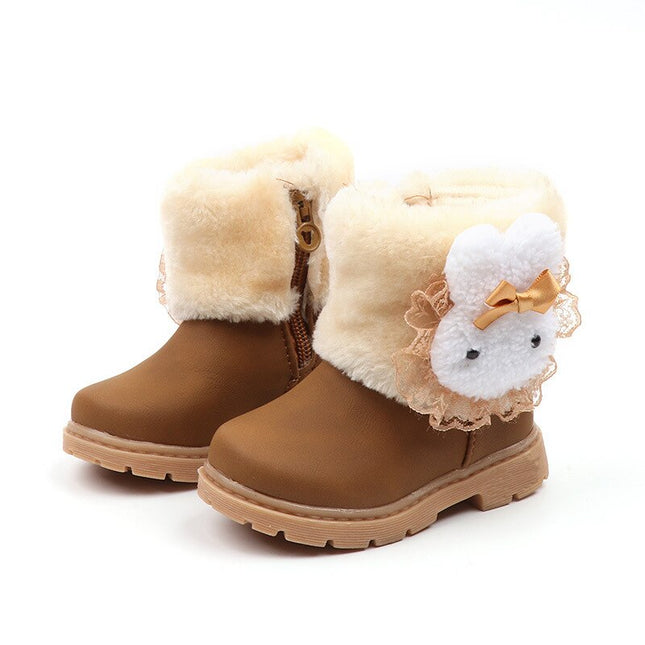 Girl's Kawaii Plush Winter Boots - Wnkrs