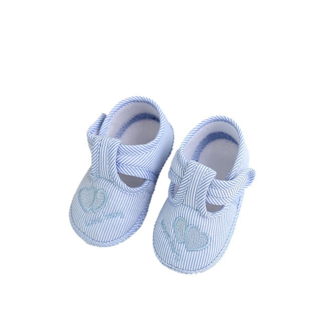 Baby Girl's Hearts Embroidered Summer Shoes