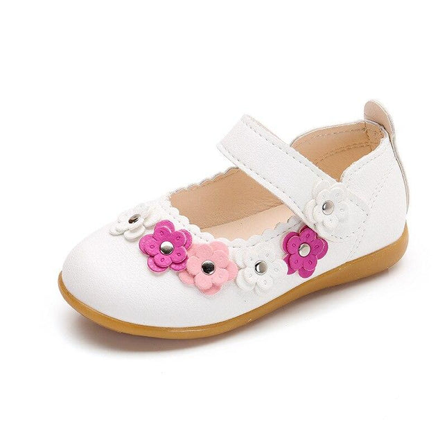 Girl's Flowers Soft Leather Sandals