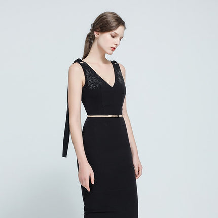 Women’s Elegant Thin Elastic Metal Belt - Wnkrs