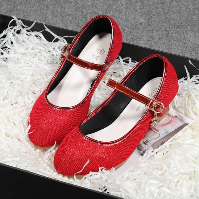 Girl's Cute Bright Heeled Shoes