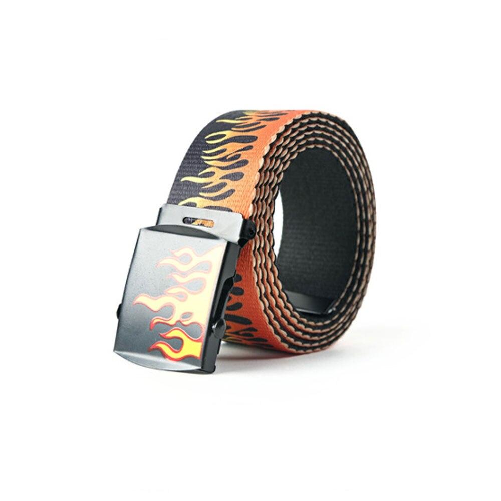 Unisex Streetwear Canvas Belt