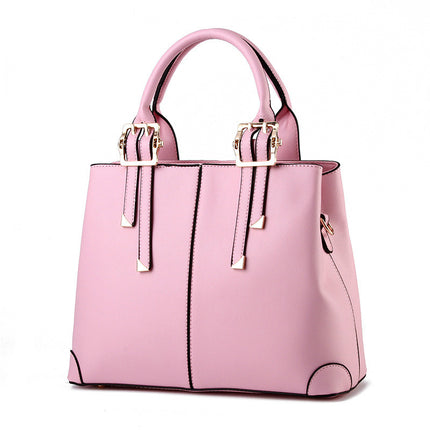 Elegant Classic Solid Color Women's Handbag - Wnkrs
