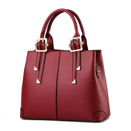Elegant Classic Solid Color Women's Handbag - Wnkrs