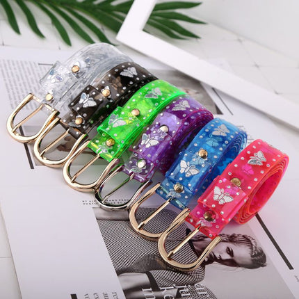 Candy Color Laser Butterfly Belt - Wnkrs