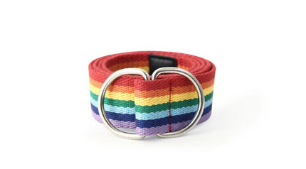 Rainbow Printed Ring Buckle Belt - Wnkrs