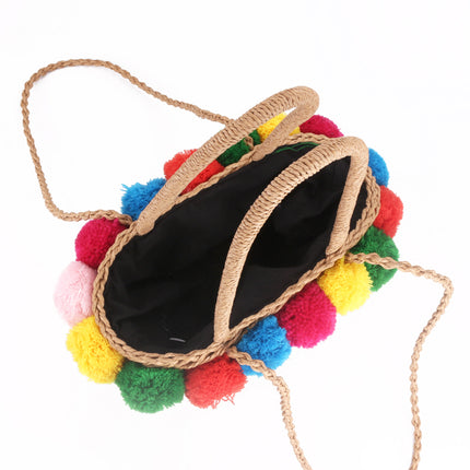 Women's Gypsy Style Straw Summer Handbag - Wnkrs