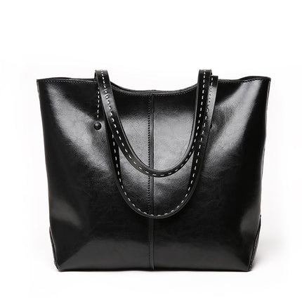 Women's Glance Leather Stitched Strap Shoulder Bag - Wnkrs