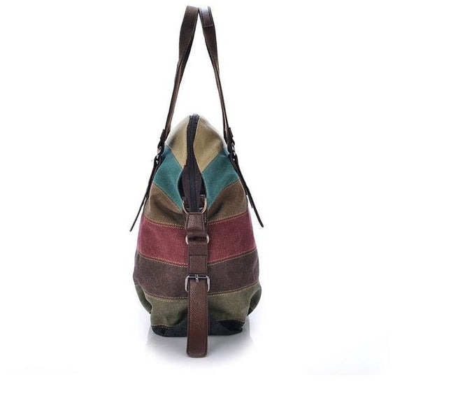 Women's Striped Canvas Tote - Wnkrs