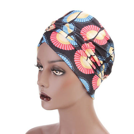 African Ornament Printed Women's Turban Head Scarf - wnkrs