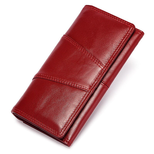 Women's Patchwork Style Leather Wallet - Wnkrs