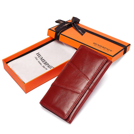 Women's Patchwork Style Leather Wallet - Wnkrs