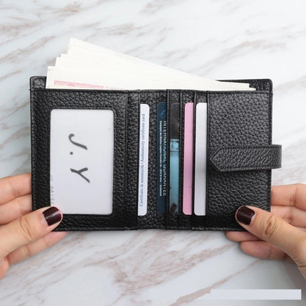 Women's Solid Genuine Leather Wallet - Wnkrs