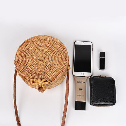 Summer Round Handmade Straw Women's Bag - Wnkrs