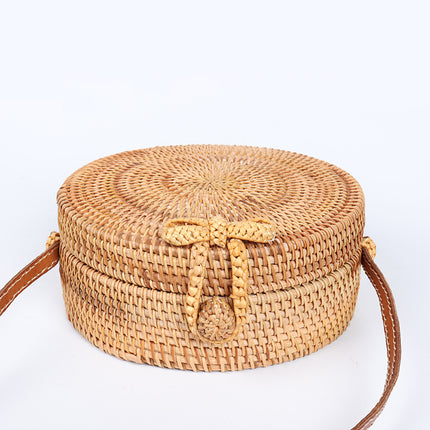 Summer Round Handmade Straw Women's Bag - Wnkrs
