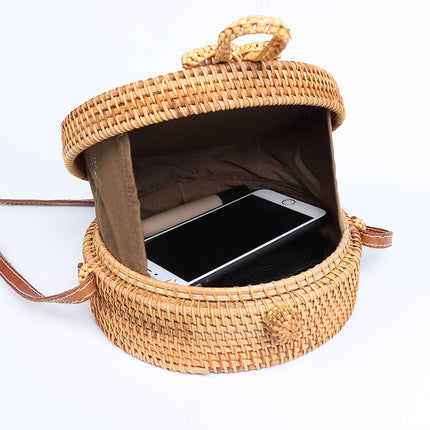 Summer Round Handmade Straw Women's Bag - Wnkrs