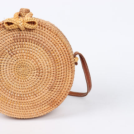 Summer Round Handmade Straw Women's Bag - Wnkrs
