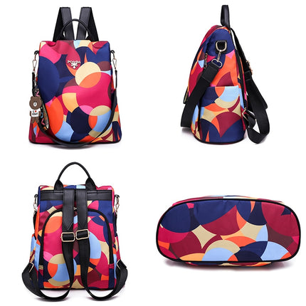 Women's Colorful Anti-Theft Backpack - Wnkrs