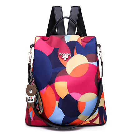 Women's Colorful Anti-Theft Backpack - Wnkrs