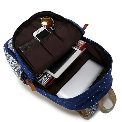 Ethnic Style Colorful Women's Canvas Backpack - Wnkrs