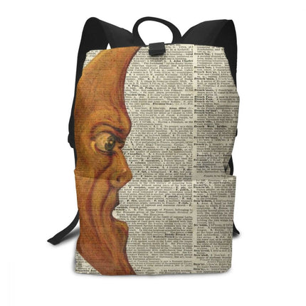 Women's Half Moon Printed Backpack - Wnkrs
