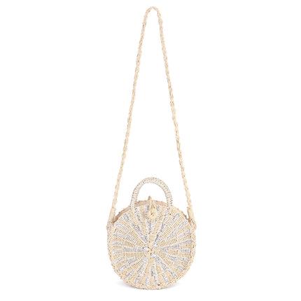 Women's Round Retro Rattan Bag - Wnkrs