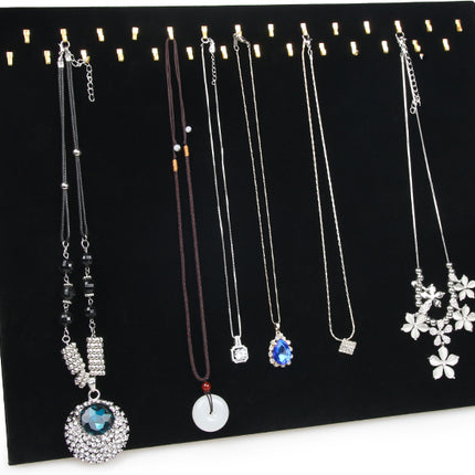 28 Hooks Black Velvet Jewelry Stand - wnkrs