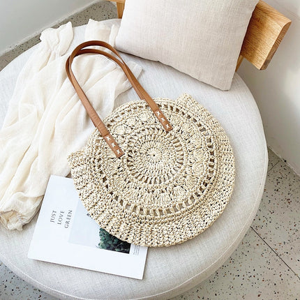 Women's Round Straw Bag - Wnkrs