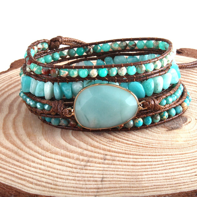 Bohemian Bracelet with Mixed Natural Stones