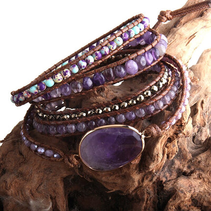 Bohemian Bracelet with Mixed Natural Stones - Wnkrs