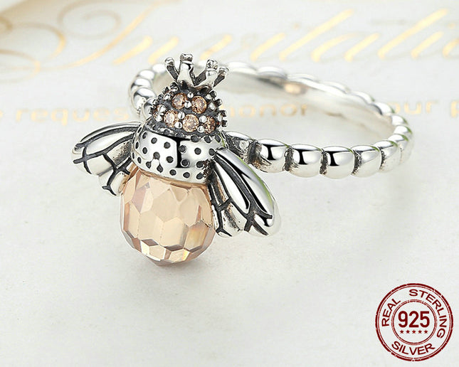Creative Bee Design Women's Silver Ring - Wnkrs