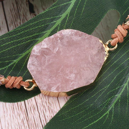 Natural Pink Quartz Stone Bracelet - wnkrs