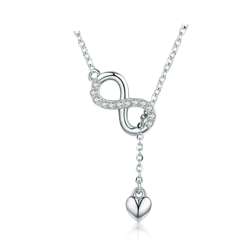 Infinity Silver Pendant Necklace