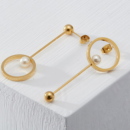 Women’s Elegant Pearls Drop Earrings - Wnkrs