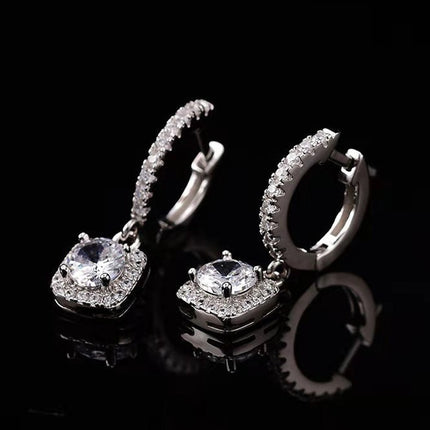 0.5/1 Carats Moissanite Drop Earrings for Women - wnkrs