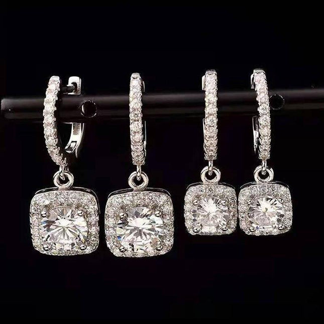 0.5/1 Carats Moissanite Drop Earrings for Women - wnkrs