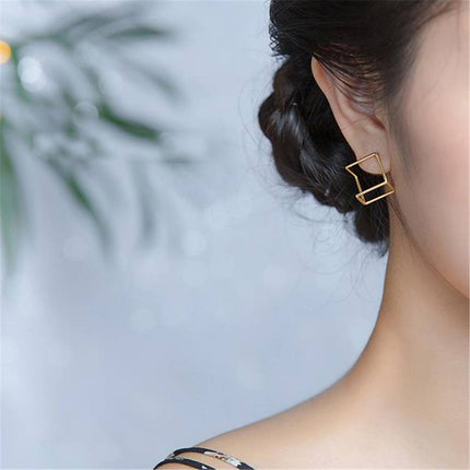 Cube Shaped Minimalistic Earrings for Women - Wnkrs