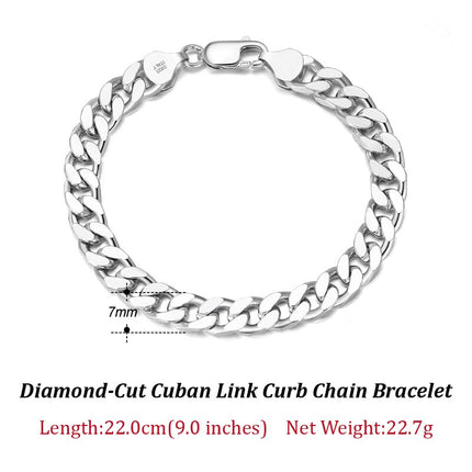 925 Sterling Silver Chain Bracelet - wnkrs