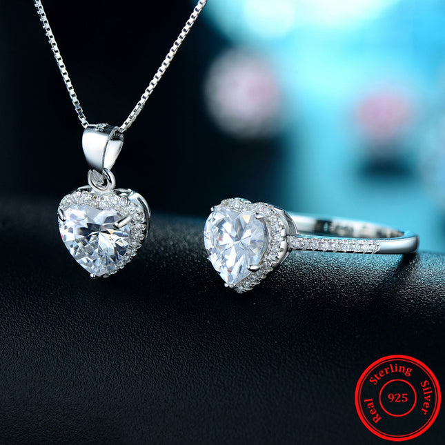 Fashion Women's 925 Sterling Silver Jewelry Set - Wnkrs