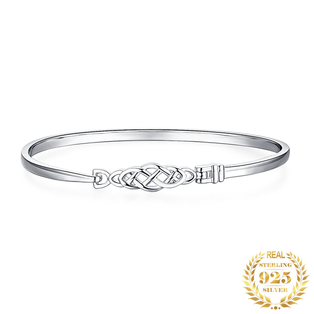 Celtic Knot Designed 925 Sterling Silver Bracelet for Women - Wnkrs