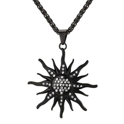 Baroque Style Rhinestone Sun Women’s Pendant - Wnkrs