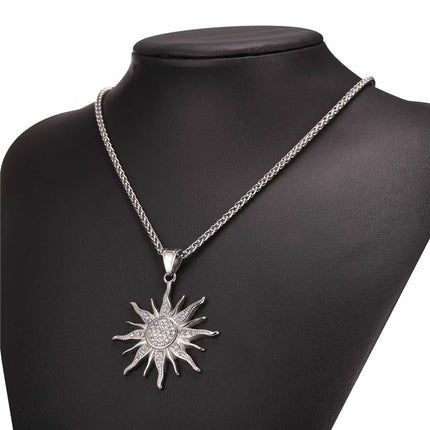 Baroque Style Rhinestone Sun Women’s Pendant - Wnkrs
