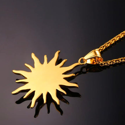 Baroque Style Rhinestone Sun Women’s Pendant - Wnkrs