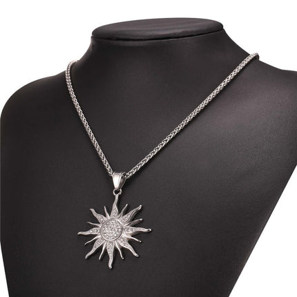 Baroque Style Rhinestone Sun Women’s Pendant - Wnkrs