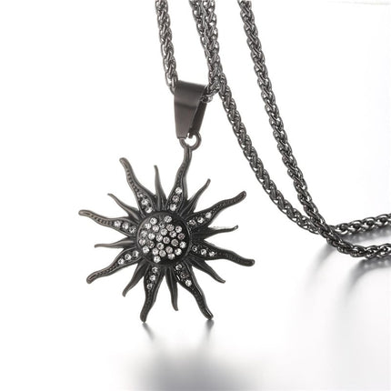 Baroque Style Rhinestone Sun Women’s Pendant - Wnkrs